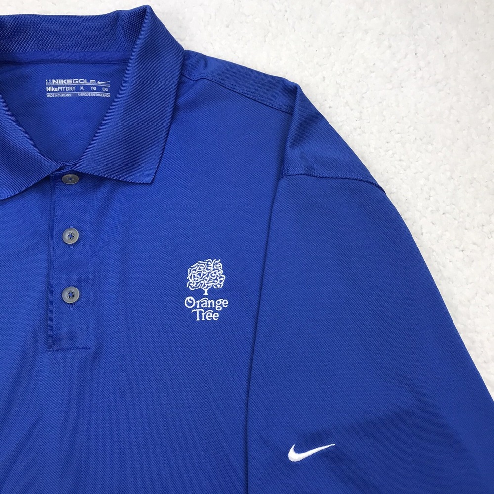Orange Tree Golf Nike Fit Dry Polo Shirt Mens XL Blue Embroidered Logo Casual AR - Picture 6 of 16